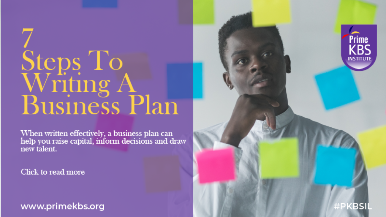 How to write a business plan in seven simple steps