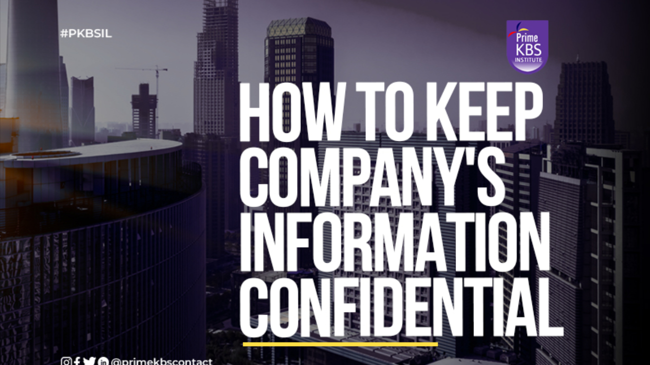 How to keep company information confidential